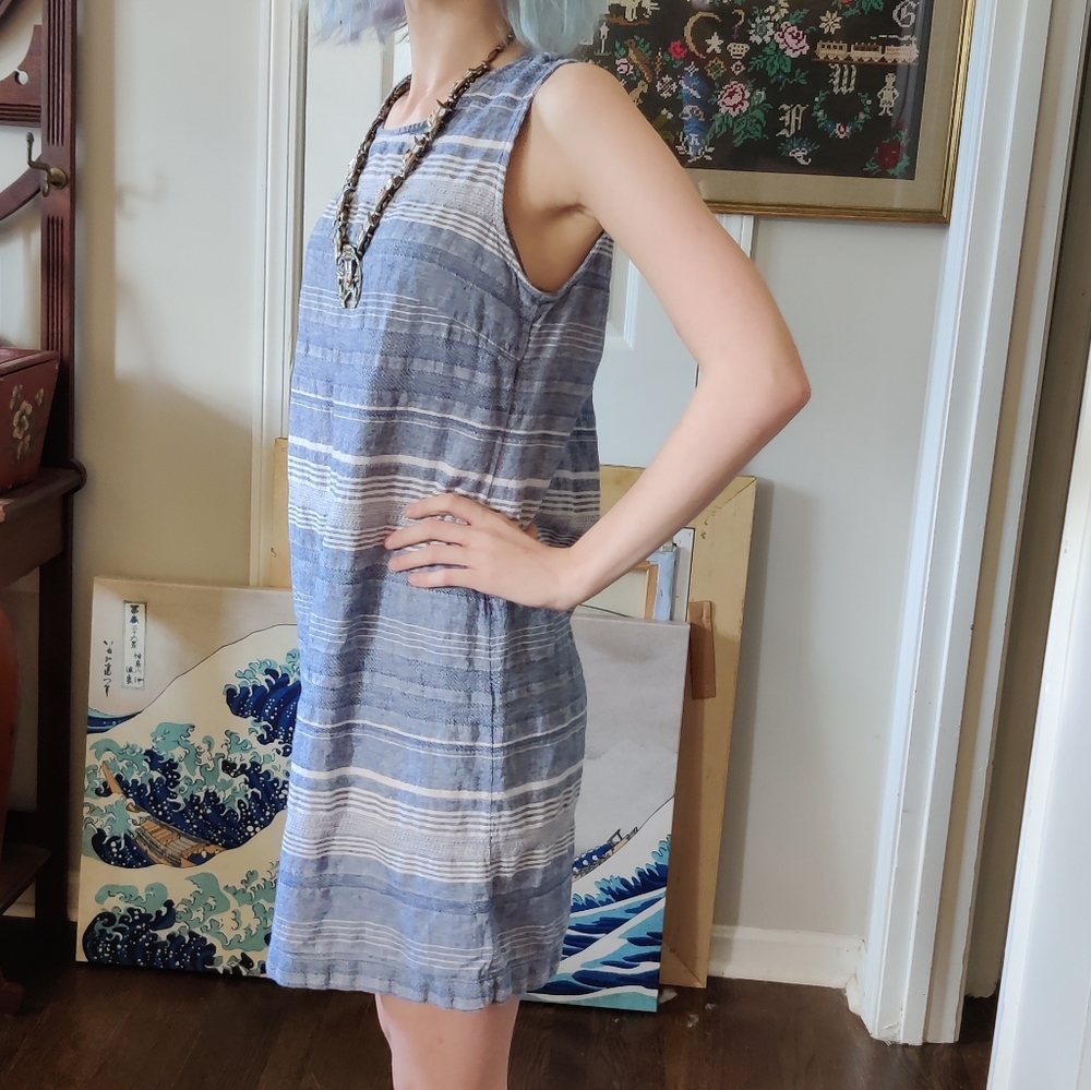 Artisan NY Flour Sack 1970s style dress - Picture 3 of 6